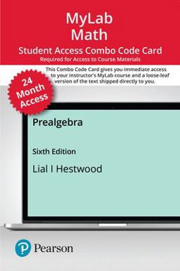 MyLab Math with Pearson EText -- Combo Access Card -- for Prealgebra (24 Months)