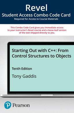 Revel Starting Out with C++ from Control Structures to Objects -- Combo Access Card
