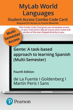 MyLab Spanish with Pearson EText -- Combo Access Card -- for Gente Nivel Bï¿½sico (multi Semester) 4th 9780136866152 Front Cover