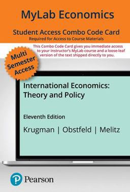 MyLab Economics with Pearson EText -- Combo Access Card -- for International Economics