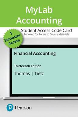 MyLab Accounting with Pearson EText -- Access Card -- Financial Accounting
