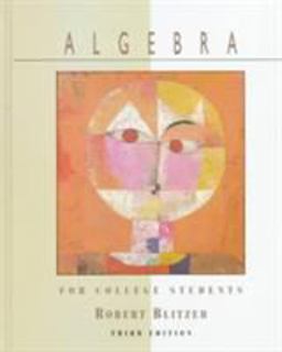 Algebra for College Students 3rd 9780137002122 Front Cover