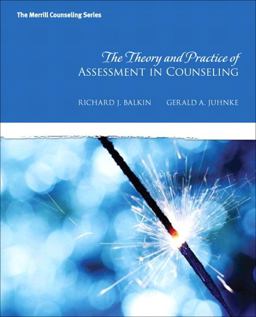 Theory and Practice Assessment in Counseling  9780137017515 Front Cover