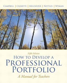How to Develop a Professional Portfolio 5th 9780137034543 Front Cover