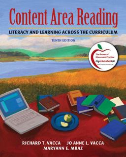 Content Area Reading Literacy and Learning Across the Curriculum 10th 9780137035113 Front Cover