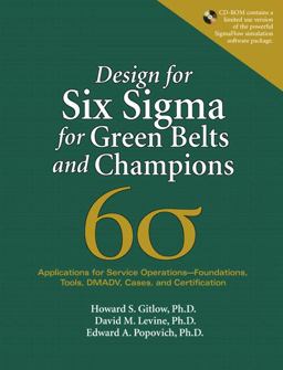 Design for Six Sigma for Green Belts and Champions