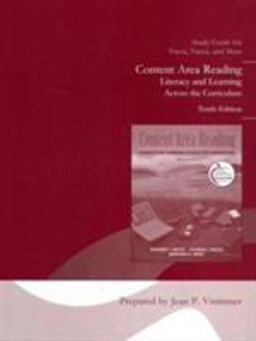 Student Study Guide for Content Area Reading Literacy and Learning Across the Curriculum 10th 2010 9780137065240 Front Cover