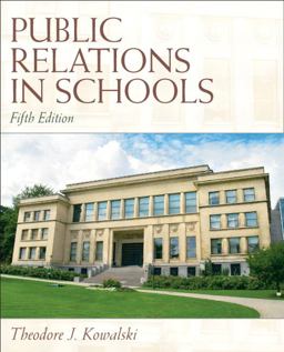 Public Relations in Schools 5th 9780137072453 Front Cover