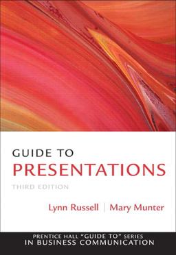 Guide to Presentations 3rd 9780137075089 Front Cover