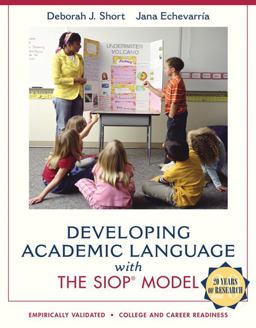 Developing Academic Language with the SIOP Model  9780137085248 Front Cover