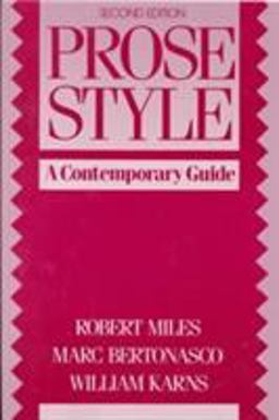 Prose Style A Contemporary Guide 2nd 9780137131815 Front Cover