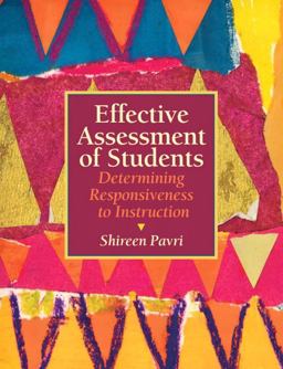 Effective Assessment of Students Determining Responsiveness to Instruction  9780137147809 Front Cover