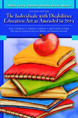 Individuals with Disabilities Education Act as Amended in 2004 2nd 9780137149117 Front Cover