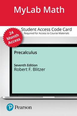 Precalculus -- Mylab Math with Pearson EText Access Code