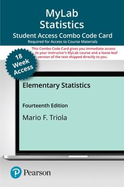 MyLab Statistics with Pearson EText -- Combo Access Card -- for Elementary Statistics (18 Weeks)
