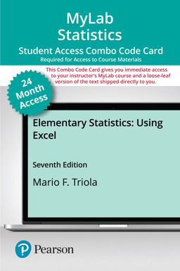 MyLab Statistics with Pearson EText -- Combo Access Card -- for Elementary Statistics Using Excel -- 24 Months