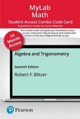 MyLab Math with Pearson EText -- Combo Access Card (24-Mo) for Algebra and Trigonometry