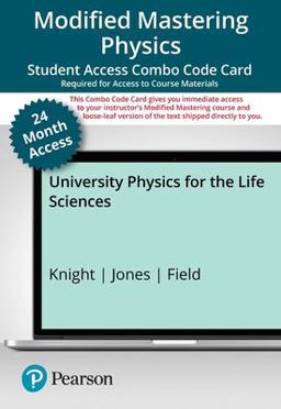 Modified Mastering Physics with Pearson EText -- Combo Access Card -- for University Physics for the Life Sciences
