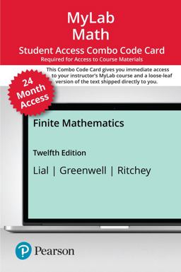 MyLab Math with Pearson EText -- Combo Access Card -- for Finite Mathematics-- 24 Months