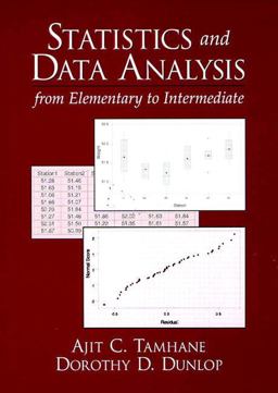 Statistics and Data Analysis From Elementary to Intermediate 2nd 9780137444267 Front Cover