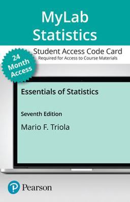MyLab Statistics with Pearson EText -- 24-Months Access Card -- for Essentials of Statistics