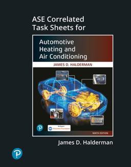 Student [ASE Correlated Task Sheets] for Automotive Heating and Air Conditioning