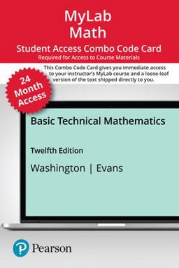 MyLab Math with Pearson EText -- 24-Month Combo Access Card -- for Basic Technical Mathematics