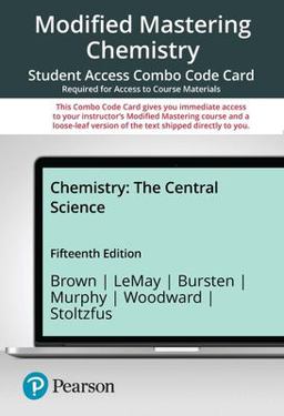 Modified Mastering Chemistry with Pearson EText -- Combo Access Card -- for Chemistry