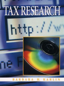 Tax Research 1st 9780137556533 Front Cover