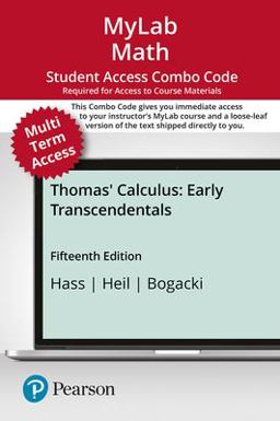 MyLab Math with Pearson EText -- 24-Month Combo Access Card -- for Thomas' Calculus