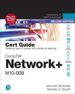 Comptia Network+ N10-008 Cert Guide:  9780137585304 Front Cover