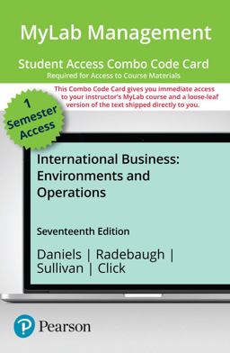 MyLab Management with Pearson EText -- Combo Access Card -- for International Business MyLab Management with Pearson EText -- Combo Access Card -- for International Business