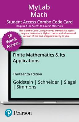 MyLab Math with Pearson EText -- 18-Week Combo Access Card -- for Finite Mathematics and Its Applications