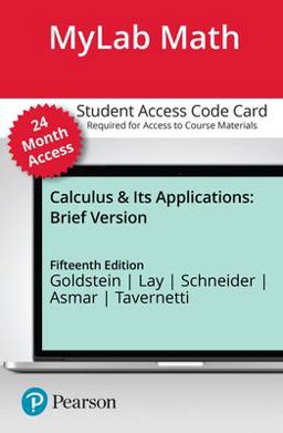 MyLab Math with Pearson EText -- 24-Month Access Card -- for Brief Calculus and Its Applications