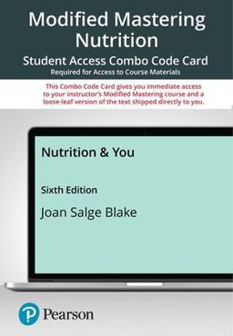 Modified Mastering Nutrition --With Pearson EText --Combo Card--for Nutrition and You