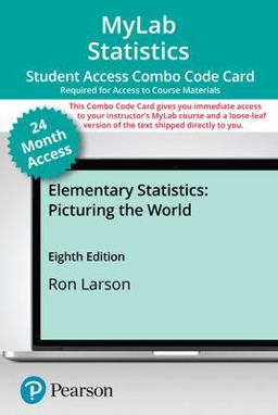 MyLab Statistics with Pearson EText -- 24-Month Combo Access Card -- for Elementary Statistics