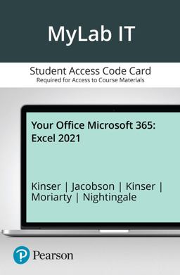 MyLab IT with Pearson EText -- Access Card -- for Your Office Microsoft 365 MyLab IT with Pearson EText -- Access Card -- for Your Office Microsoft 365