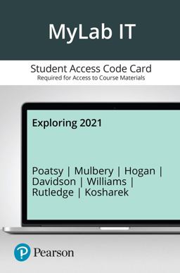 MyLab IT with Pearson EText -- Access Card -- for Exploring 2021