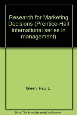 Research for Marketing Decisions