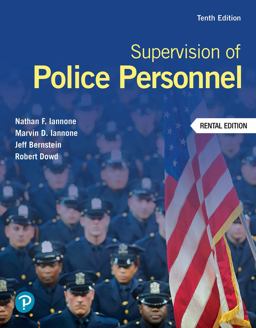     SUPERVISION OF POLICE PERSONNEL  9780137964536 Front Cover