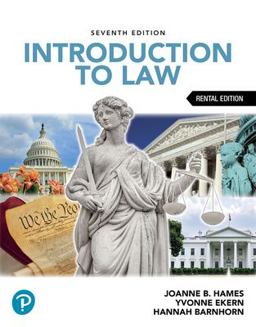 Introduction to Law  9780138197957 Front Cover