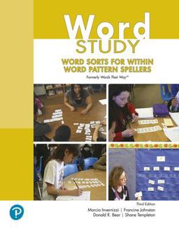 Word Study Word Sorts for Within Word Pattern Spellers 3rd 9780138220044 Front Cover