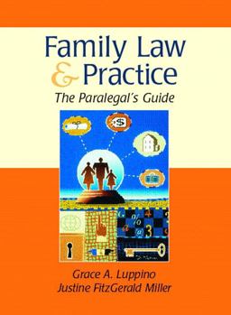 Family Law and Practice A Paralegal's Guide  9780139011252 Front Cover