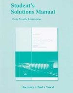 Student Solutions Manual with Visual Calculus 1998
