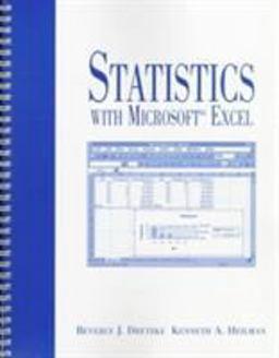 Statistics with Microsoft Excel  9780139565335 Front Cover