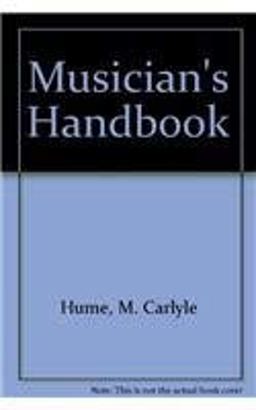 Musician's Handbook  9780139960345 Front Cover