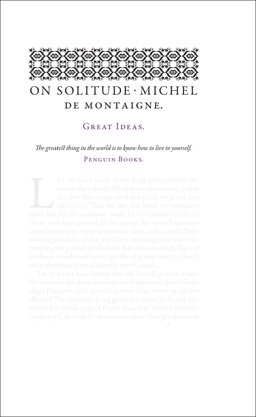 Great Ideas on Solitude  9780141043852 Front Cover