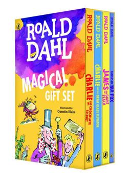 Roald Dahl Magical Gift Boxed Set (4 Books) Charlie and the Chocolate Factory, James and the Giant Peach, Fantastic Mr. Fox, Charlie and the Great Glass Elevator  9780142414972 Front Cover