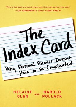 The Index Card: Why Personal Finance Doesn?t Have to Be Complicated  9780143130529 Front Cover