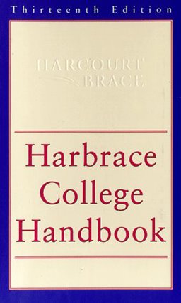 Harbrace College Handbook 13th 9780155039483 Front Cover